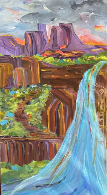 Ghost Ladder at Mooney Falls